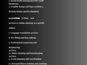 500 Side Hustle Ideas